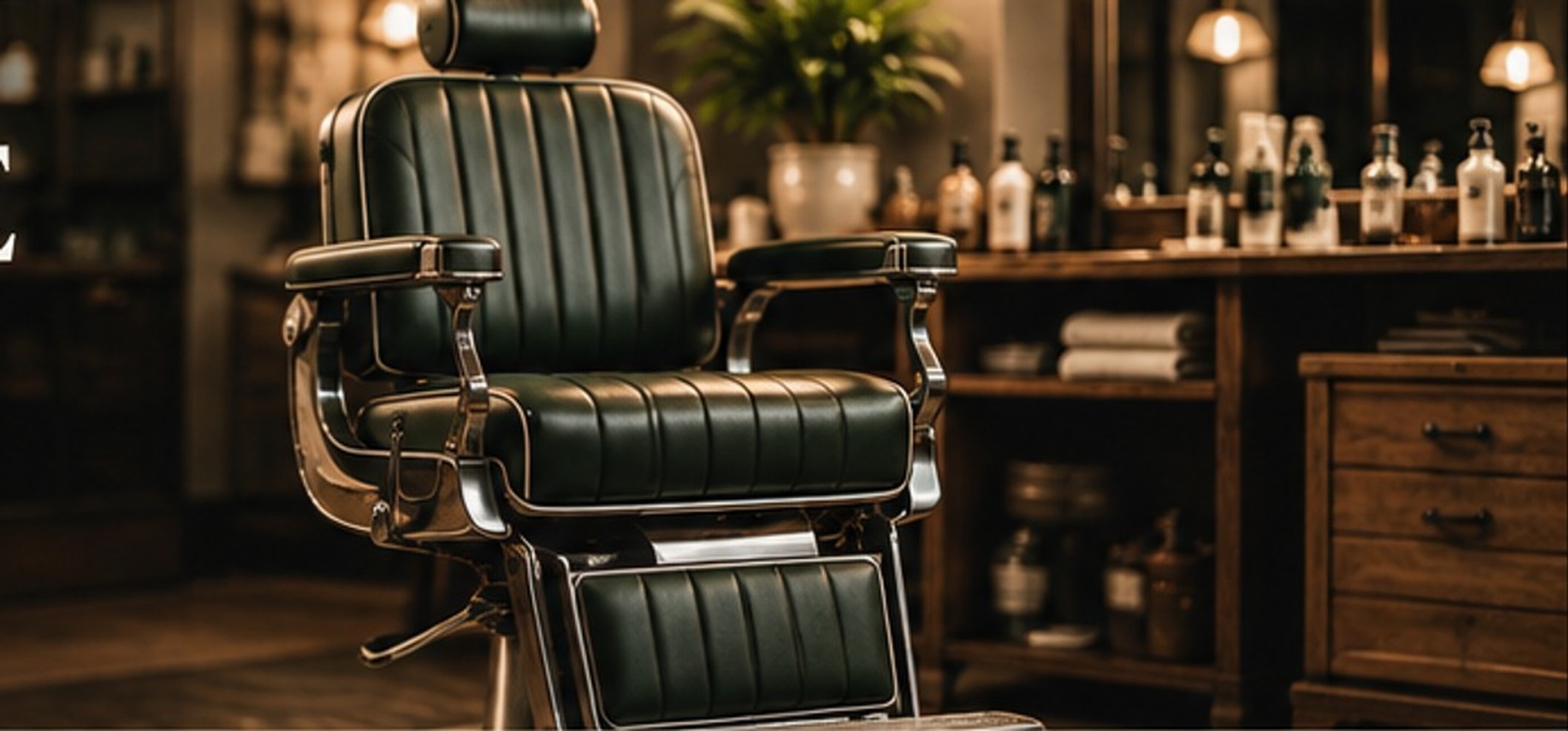 Classic barber chair in Jenn’s Place grooming studio